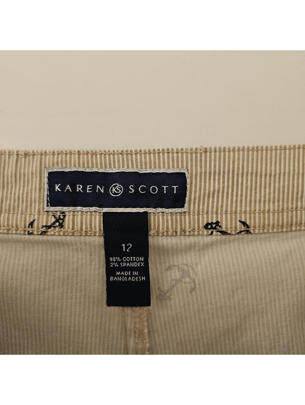 Karen Scott Misses Skort Nautical Anchor Beach Summer Seaside Chic Size 12 - Picture 8 of 8